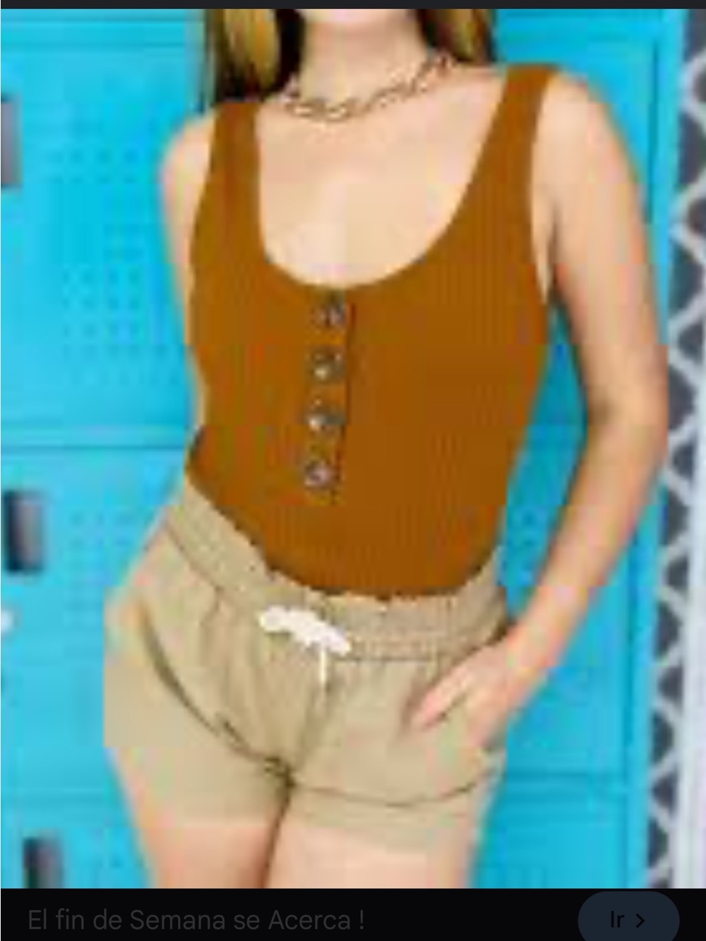 Heart & Hips Rust Brown Ribbed Button-Front Bodysuit